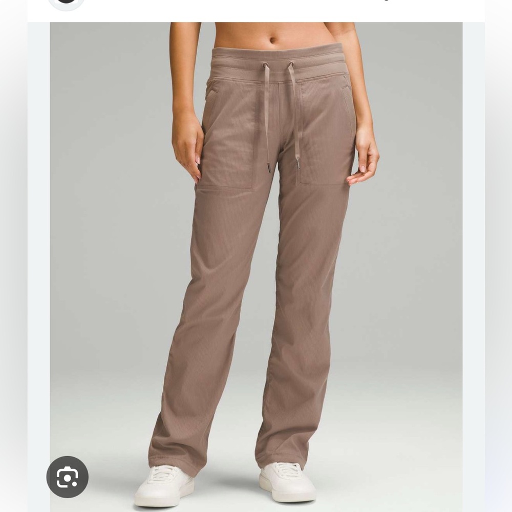 NWT lululemon Dance Studio Mid-Rise Pant *Regular, Taupetastic, Size 2
